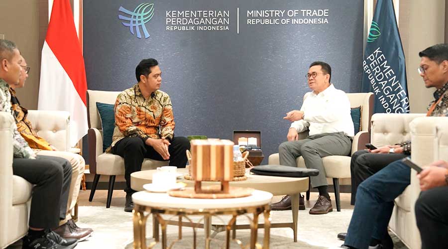 Pertemuan Bupati Jepara Witiarso Utomo dengan Menteri Perdagangan Budi Santoso di Jakarta, Selasa (3/2/2026).